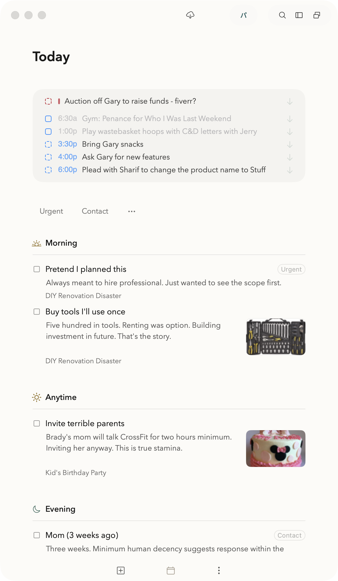 A narrow Pachinko app view showing tasks, notes, and output shaped into usable work